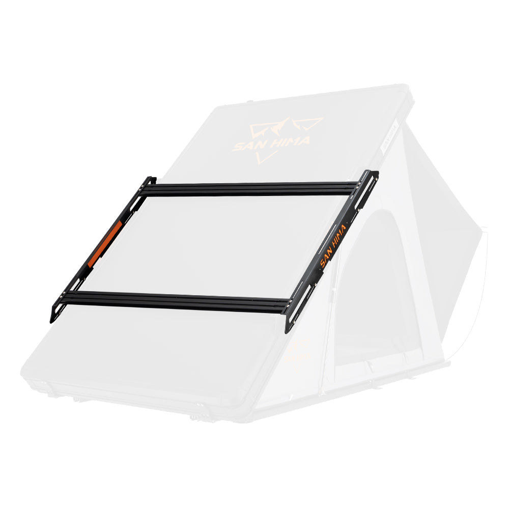 Heavy-Duty cargo bar gemonteerd op hardshell daktent – LCM Offroad